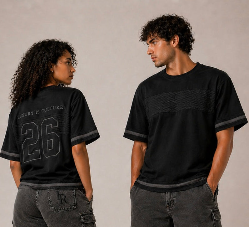 Jersey T-Shirt- Black